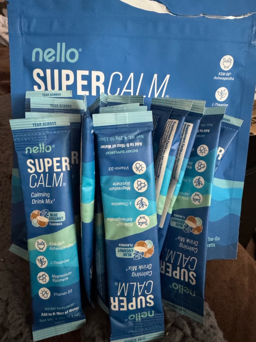 nello. SUPER CALM Calming Drink Mix - Blue Coconut